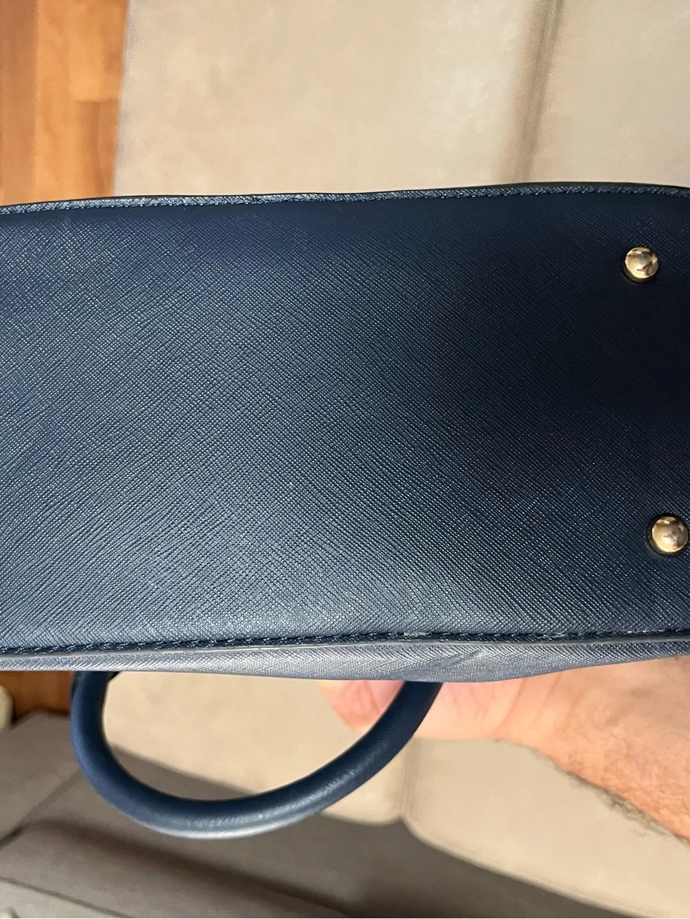 Lovevook Classic Navy Dome Satchel Handbag - Unbranded